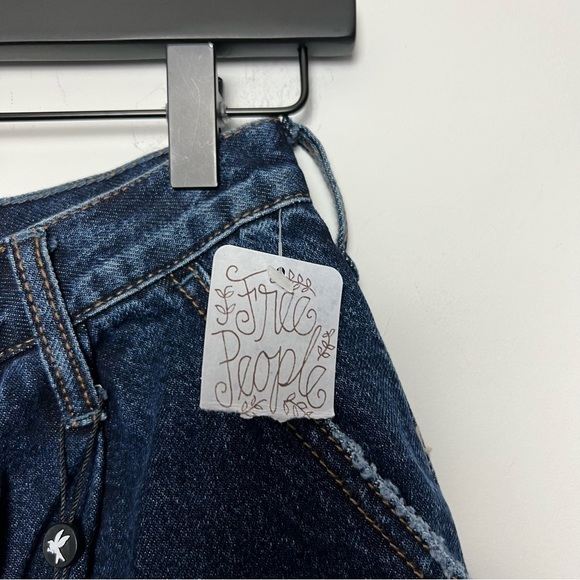 FP One Teaspoon High Waisted Smiths Tailored Jeans Dark Wash Blue NEW Trending - Picture 6 of 13